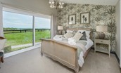 Bellshill Bothy - balconette in bedroom three with sliding door and fabulous views towards the coast (1)