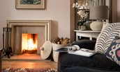 Bughtrig Cottage - kick back in front of the roaring open log fire