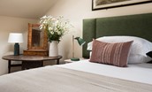 Birks Stable Cottage - bedroom two with super king bed that can be configured as twins upon request