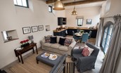 The Byre at Reedsford - open plan living area