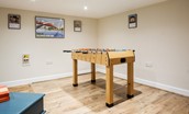 Number 107 - a full size foosball table is available