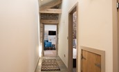The Stables at West Moneylaws - corridor leading to the bedrooms