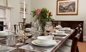 The Old Vicarage - enjoy meals with the whole family gathered around the large dining table