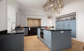 Papple Steading - Papple Farmhouse - handcrafted oak kitchen with large central island