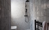 East Lodge Home Farm - en-suite shower room with rainforest head shower and separate mixer, WC and basin