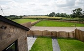Sunwick Cottage - views of the garden and surrounding countryside from the first floor