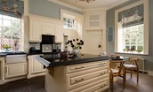 Eslington East Wing - well-equipped kitchen with fridge/freezer, wine chiller, AGA, microwave, and dishwasher