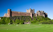 Nearby Bamburgh Castle, Northumberland (2 miles)