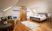 Bracken Lodge - bedroom four features a fixed king size bed with additional sofa bed, if required