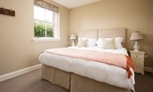 Seaview House - Annexe bedroom with fixed super king bed