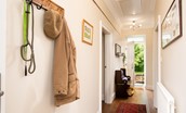 Pentland Cottage - the entrance hall with hanging space