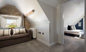 Caste View, Bamburgh - bedroom eight on the second floor with snug area leading into the bedroom