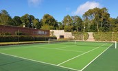 Leuchie Walled Garden - newly restored tennis court
