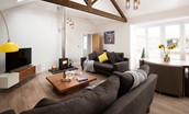 The Stables at West Lyham - open plan living area