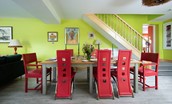 Fell End - large dining table seating up to 10 guests
