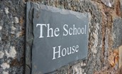 The School House - slate signage