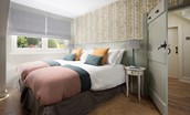 Campsie Cottage - the first floor twin bedroom offers garden views and use of the ground floor family bathroom