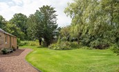Rowchester West Lodge - large lawned garden to the side of the property