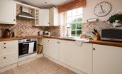 Dairy Cottage, Knapton Lodge - the separate kitchen area