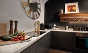The Lodge, Lesbury - kitchen with some artistic touches