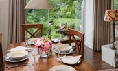 Brunton Burn - dining table with seating for four guests