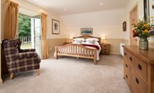 Dryburgh Steading Four - bedroom one with Juliet balcony