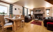 Whitesand Shiel - the dining and sitting room areas