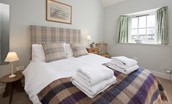 Heritage Cottage - bedroom one with double bed
