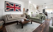 Marine House Cottage - bright open plan living and dining area perfect for spending quality time together