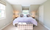 Blackhouse Forest Estate - bedroom five with zip and link beds which can be configured as super king double or 3' twins