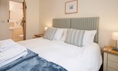 Hastings House - bedroom three with king size bed that can be configured as a twin upon request, with en-suite beyond