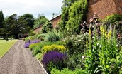Leuchie Walled Garden - borders bursting with colour throughout the warmer months