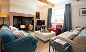 Appletree Cottage - with a cosy wood burning stove and soft linen sofas
