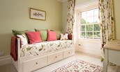 Fairnilee House - Craigmyle - adjacent children's bedroom / dressing room with single truckle bed