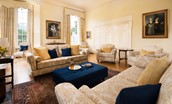 Fairnilee House - spacious drawing room with ample seating