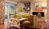 Garden Cottage - a super spot to enjoy a game of chess within the open plan living area