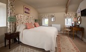 Brunton Granary - bedroom one with super king size bed that can be configured as twins upon request