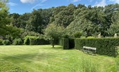 Dairy Cottage, Knapton Lodge - the beautifully kept lawns and intricate hedging leading through to the Dairy Cottage private garden