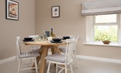 Lyme Grass - the dining area perfect for four