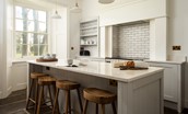 The Old Vicarage - large breakfast bar with four bar stools