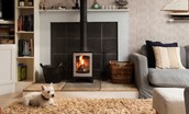 Nook End - everyone will enjoy coming back to the cosy log burner after a walk on the nearby beaches