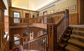 Fairnilee House - grand staircase leading to the first floor