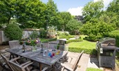 Old Purves Hall - outdoor dining with seating for 10 and barbeque
