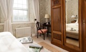 The Old Vicarage - large wardrobe in bedroom three with full length mirror