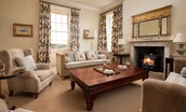 East House - the drawing room for relaxation or socialising with views over the garden
