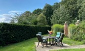 Dairy Cottage, Knapton Lodge - outdoor dining area with a BBQ available on request