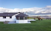 Overthickside - rear aspect of the property with fabulous countryside views as a backdrop