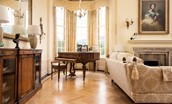 Fairnilee House - grand piano in the drawing room
