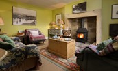 The School House, Capheaton - the charming and cosy sitting room