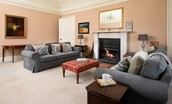 Mossfennan House - relax on the comfy sofas in front of the cosy open fire